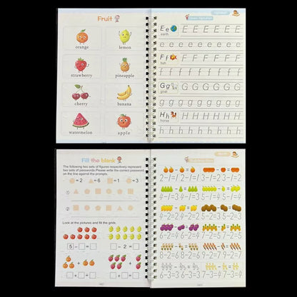 ✍️ Set de 4 Cuadernos Mágicos Reutilizables | Aprender a escribir nunca fue tan divertido